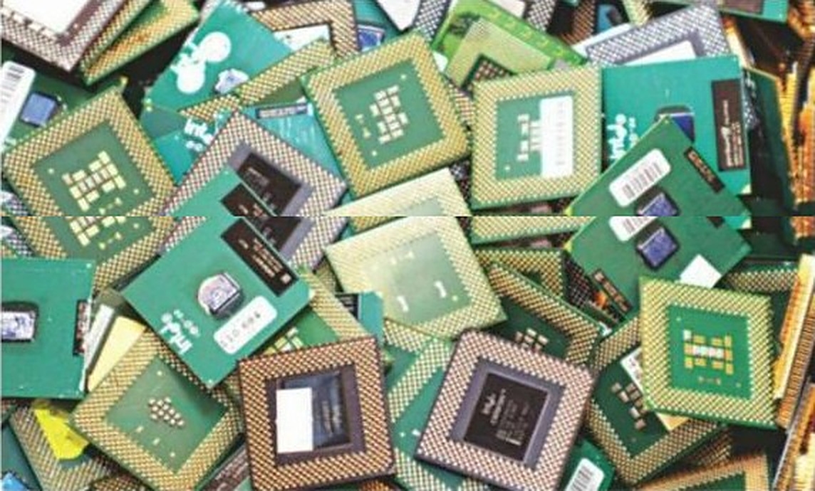 Recycled computer chips